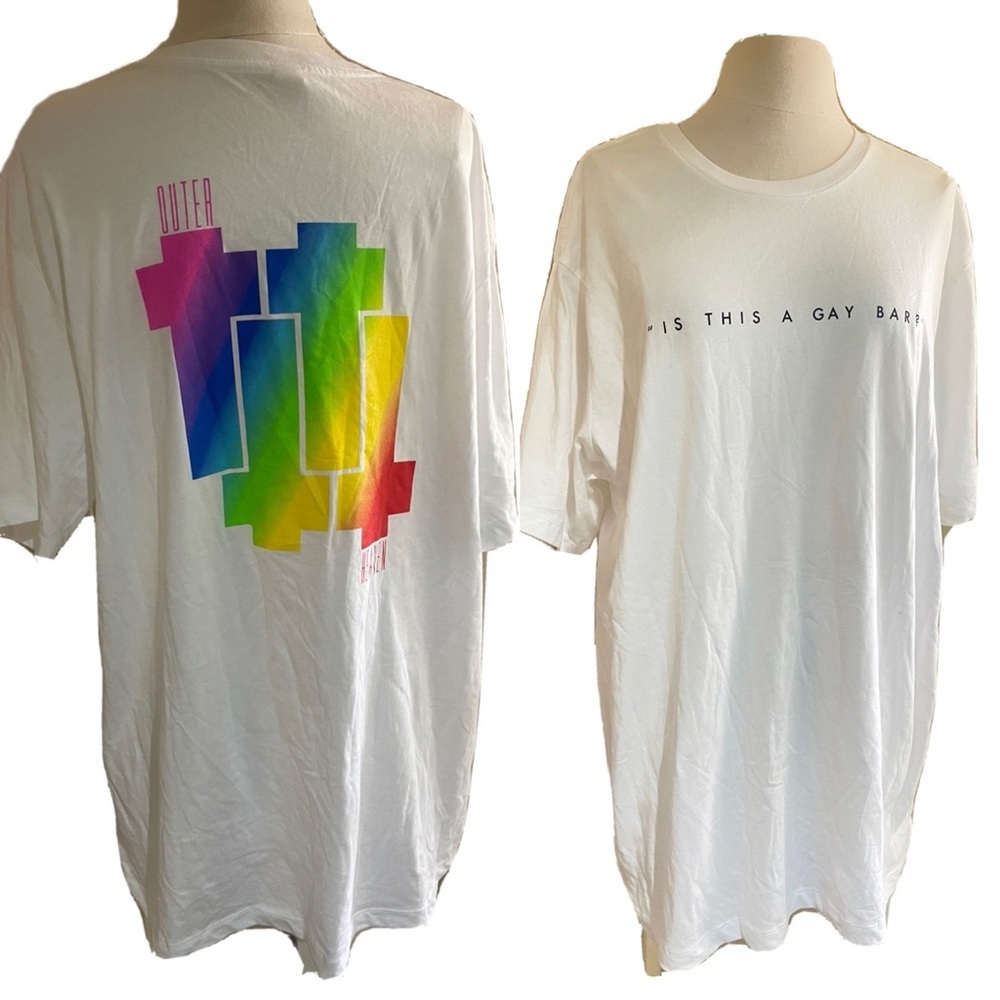 NEW limited edition Austin texas bar gay pride oversized t shirt sz XL
